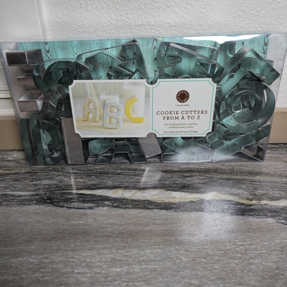 Martha Stewart Other - Martha Stewart Alphabet Cookie Cutters A–Z 26pc Metal Set Macy’s Exclusive